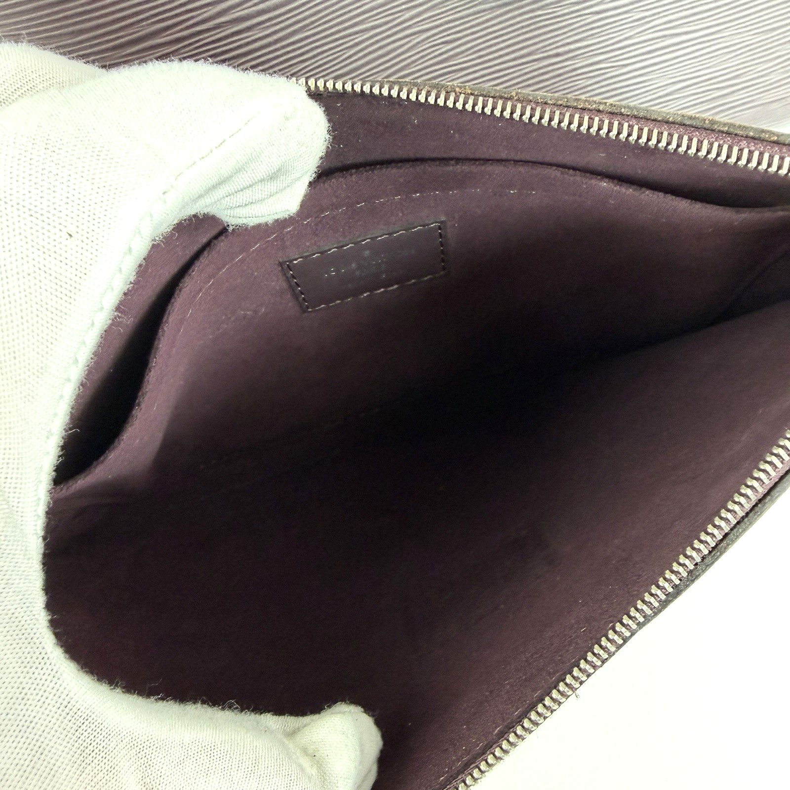 Louis Vuitton Neverfull MM w/ Pouch Purple Bordeaux Epi Leather 2631