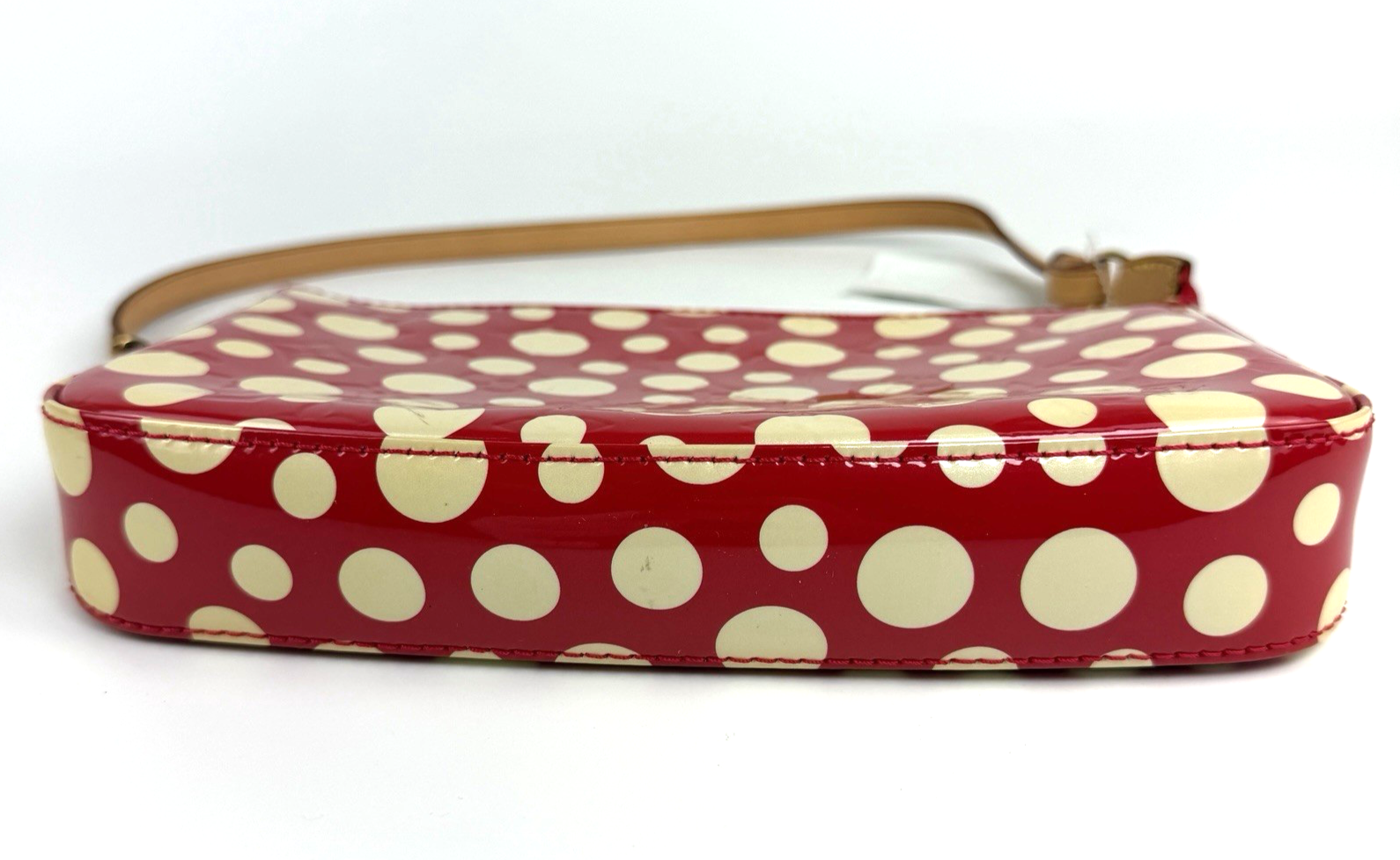 Louis Vuitton Yayoi Kusama Red Infinity Dots Pochette Accessories Vernis 1223
