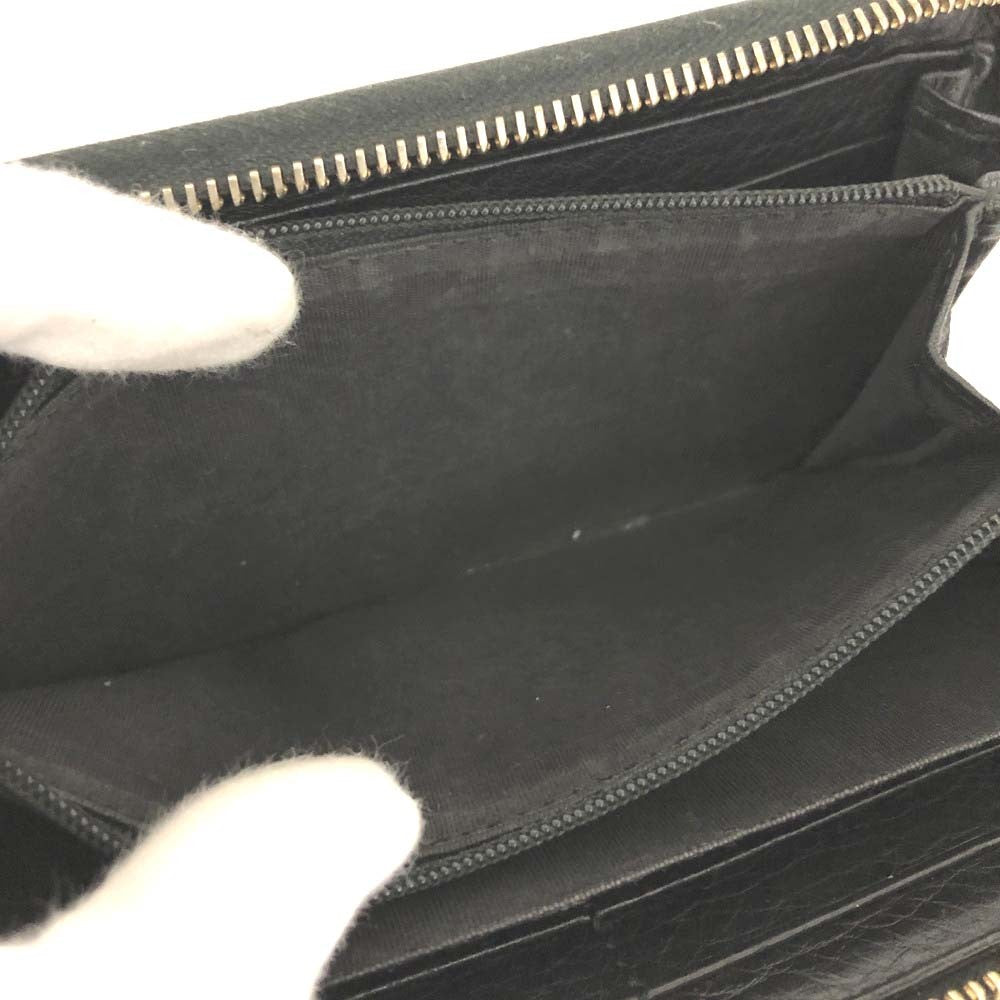 Gucci Soho Zippy Wallet Black Leather 3335