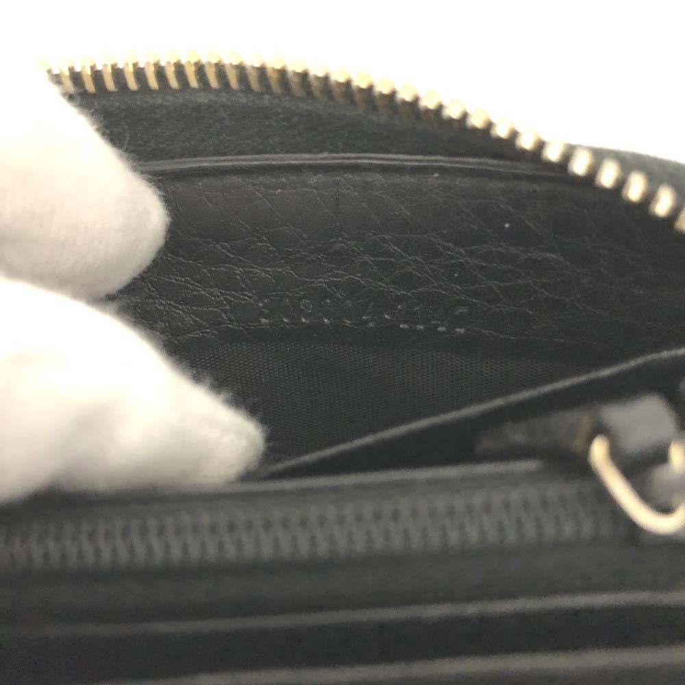 Gucci Soho Zippy Wallet Black Leather 3335