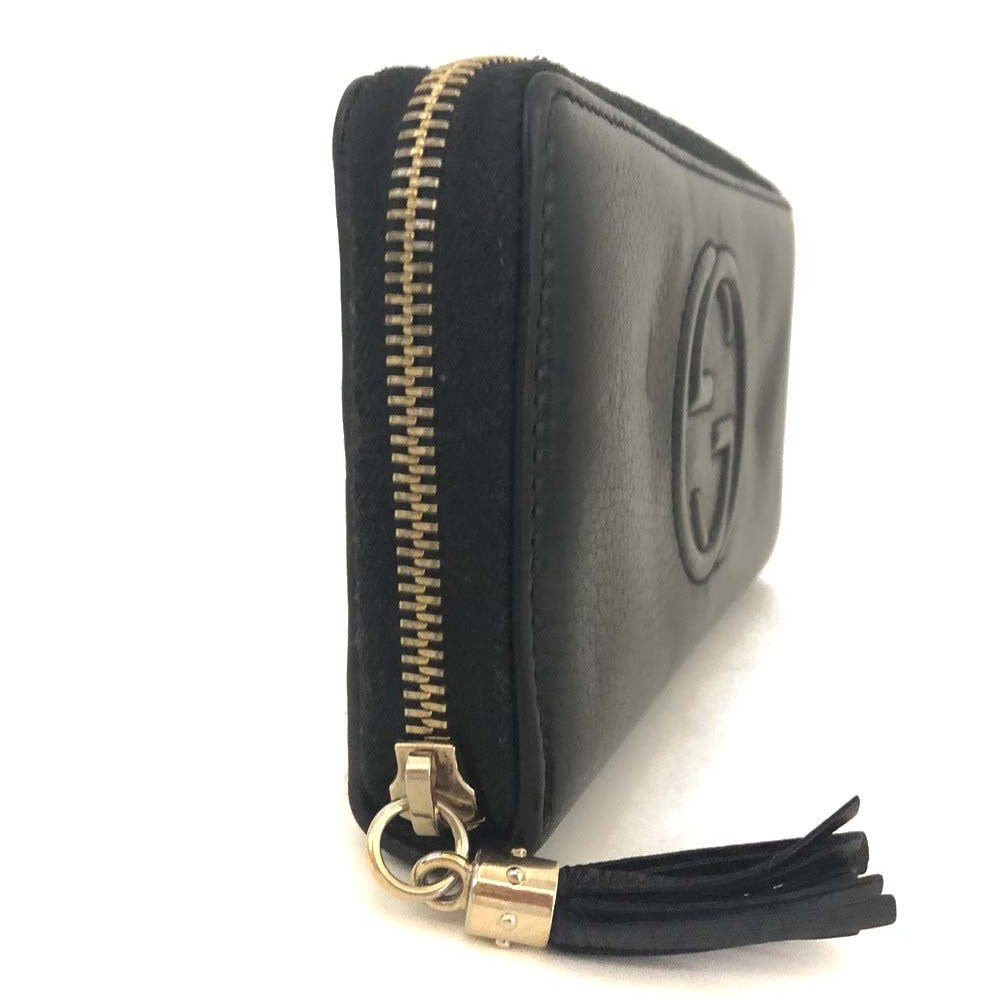 Gucci Soho Zippy Wallet Black Leather 3336