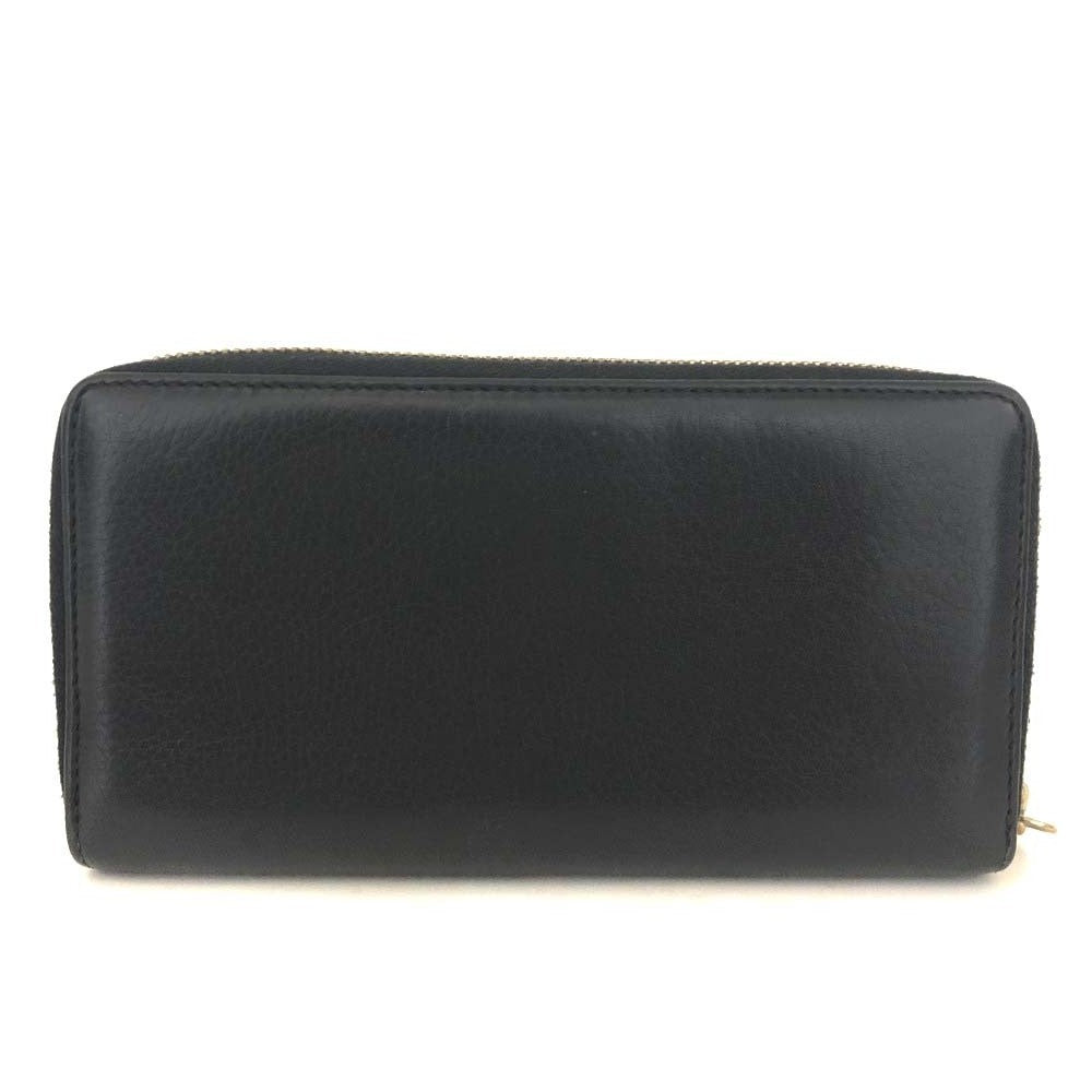 Gucci Soho Zippy Wallet Black Leather 3336
