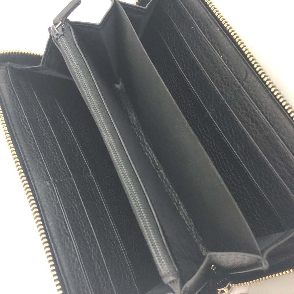 Gucci Soho Zippy Wallet Black Leather 3336