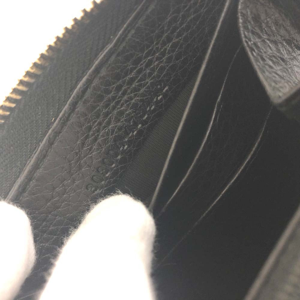 Gucci Soho Zippy Wallet Black Leather 3336