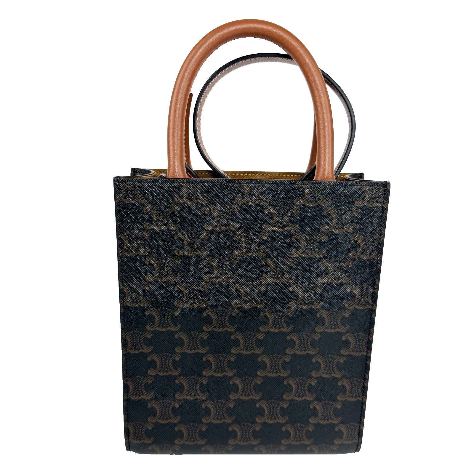 Celine Mini Vertical Cabas Tote Triomphe Canvas 2412