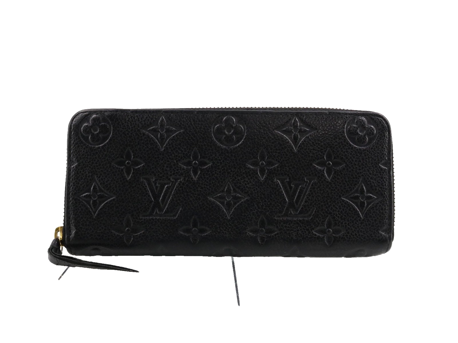 Louis Vuitton Clemence Wallet Black Empreinte 3176
