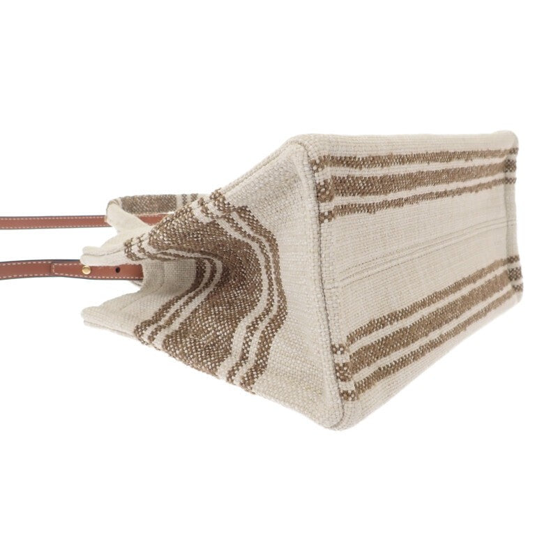 Celine Cabas Thais Tote Small Beige Jacquard