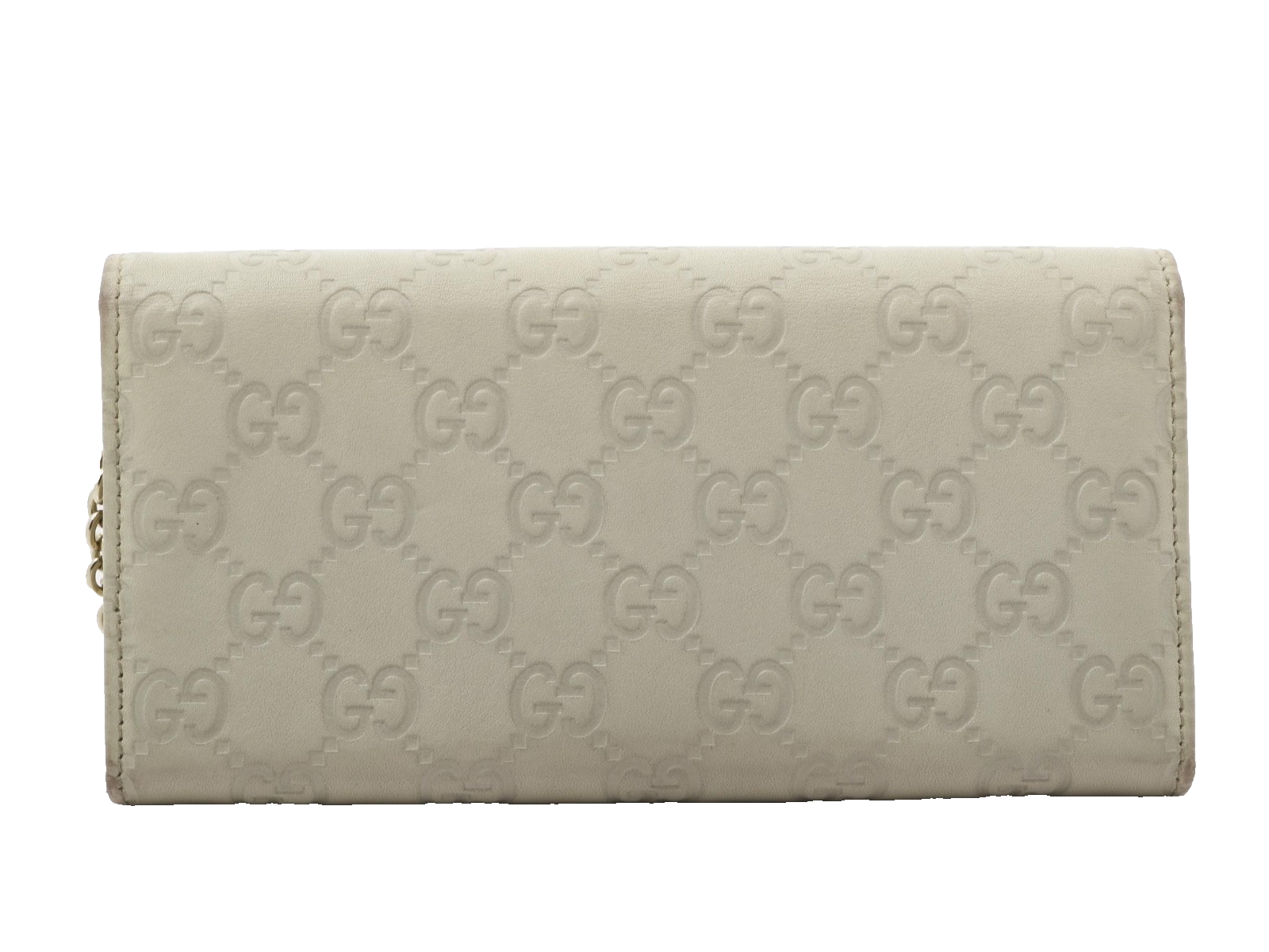 Gucci Chain Wallet Ivory Guccisima 3173