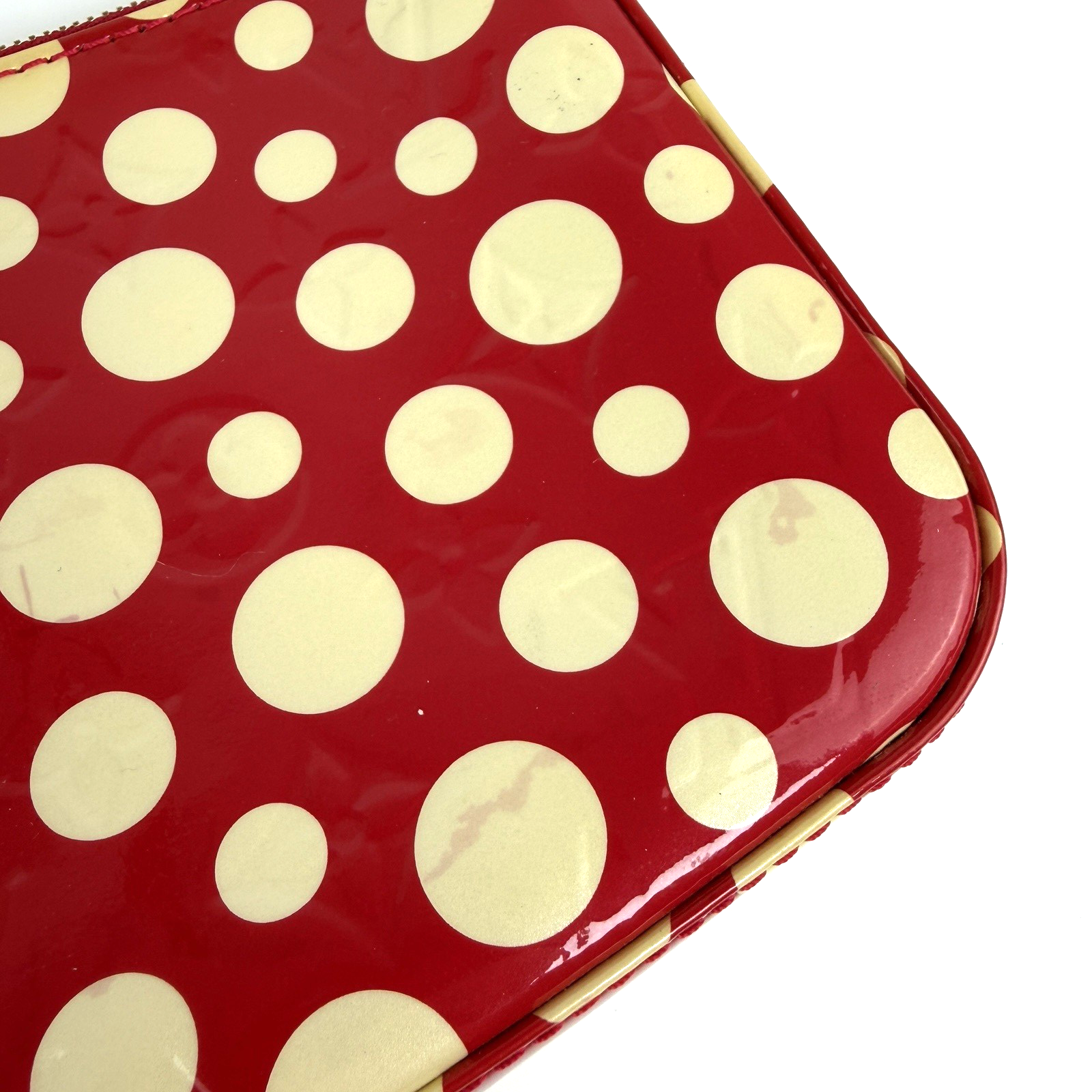Louis Vuitton Yayoi Kusama Red Infinity Dots Pochette Accessories Vernis 1223