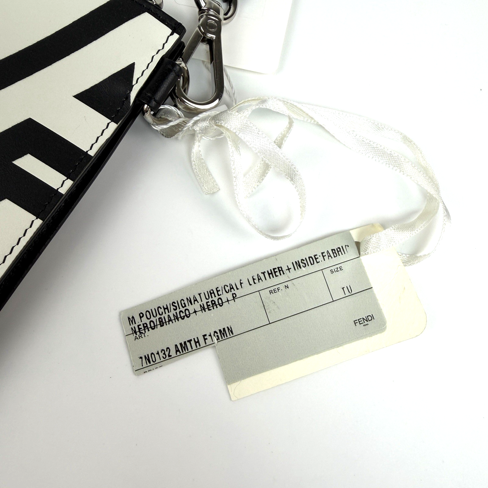Fendi Roma Logo Wristlet Clutch Pouch 2469