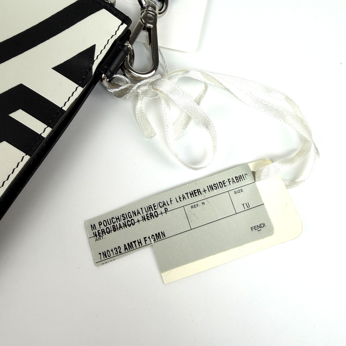 Fendi Roma Logo Wristlet Clutch Pouch 2469