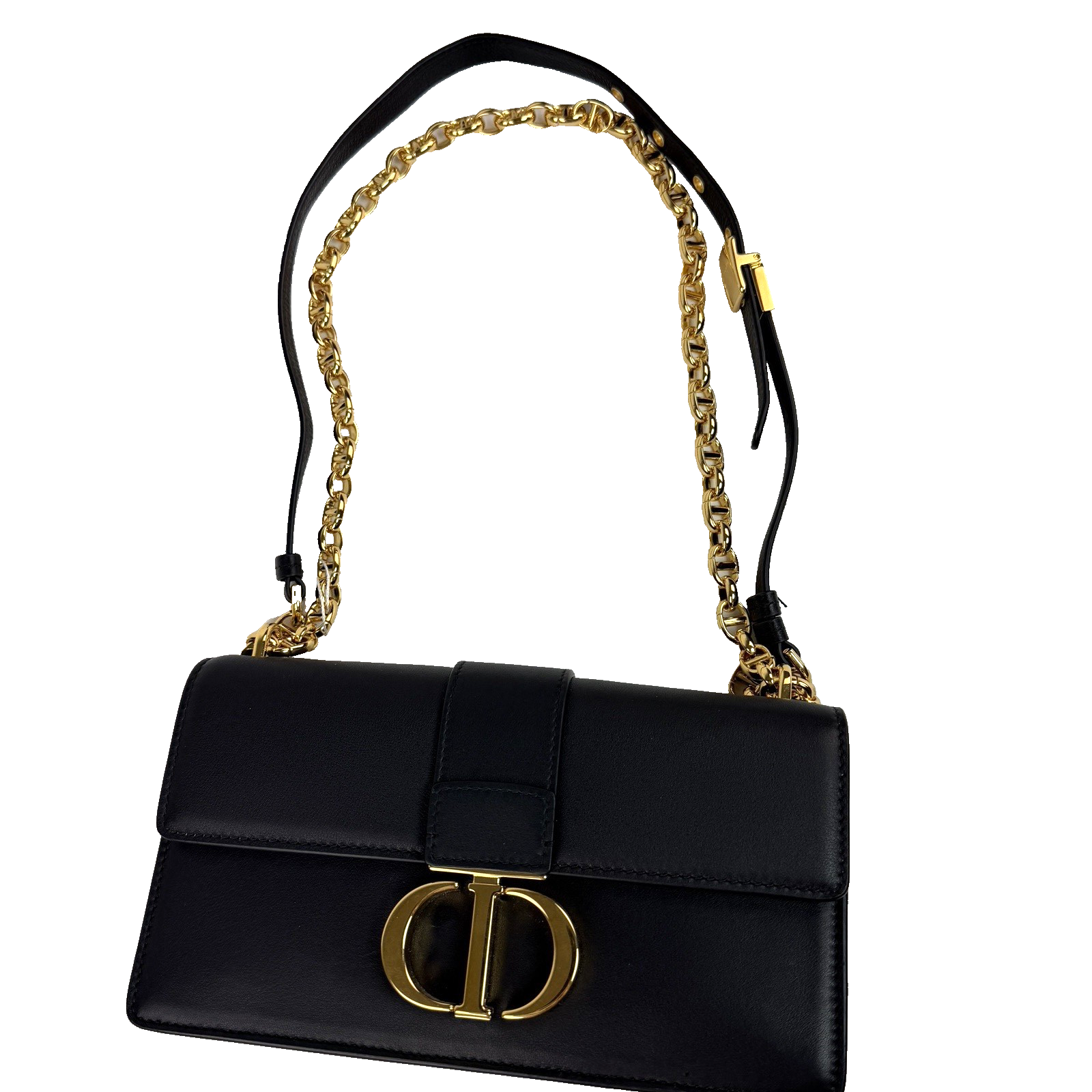 Dior 30 Montaigne East West Black Leather 1440