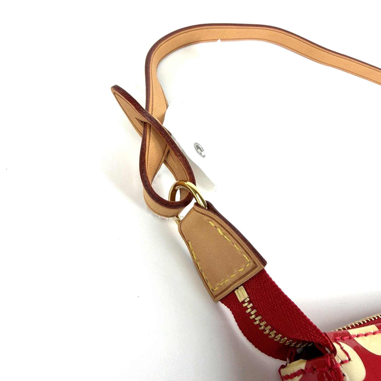 Louis Vuitton Yayoi Kusama Red Infinity Dots Pochette Accessories Vernis 1223