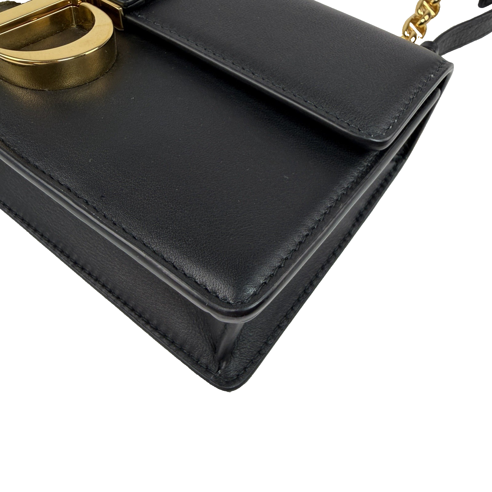 Dior 30 Montaigne East West Black Leather 1440