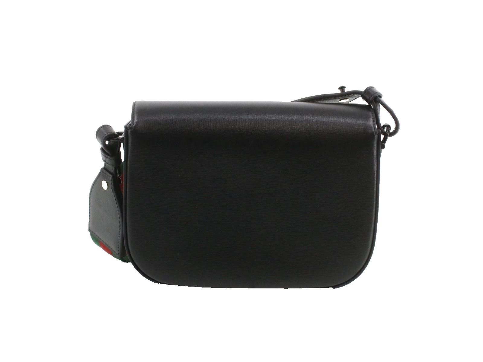 Gucci 1955 Horsebit Bag Black Azalea Calf Leather Sherry Line 3449