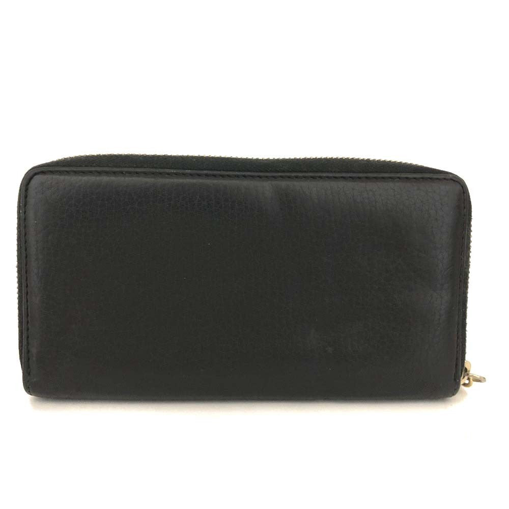 Gucci Soho Zippy Wallet Black Leather 3335