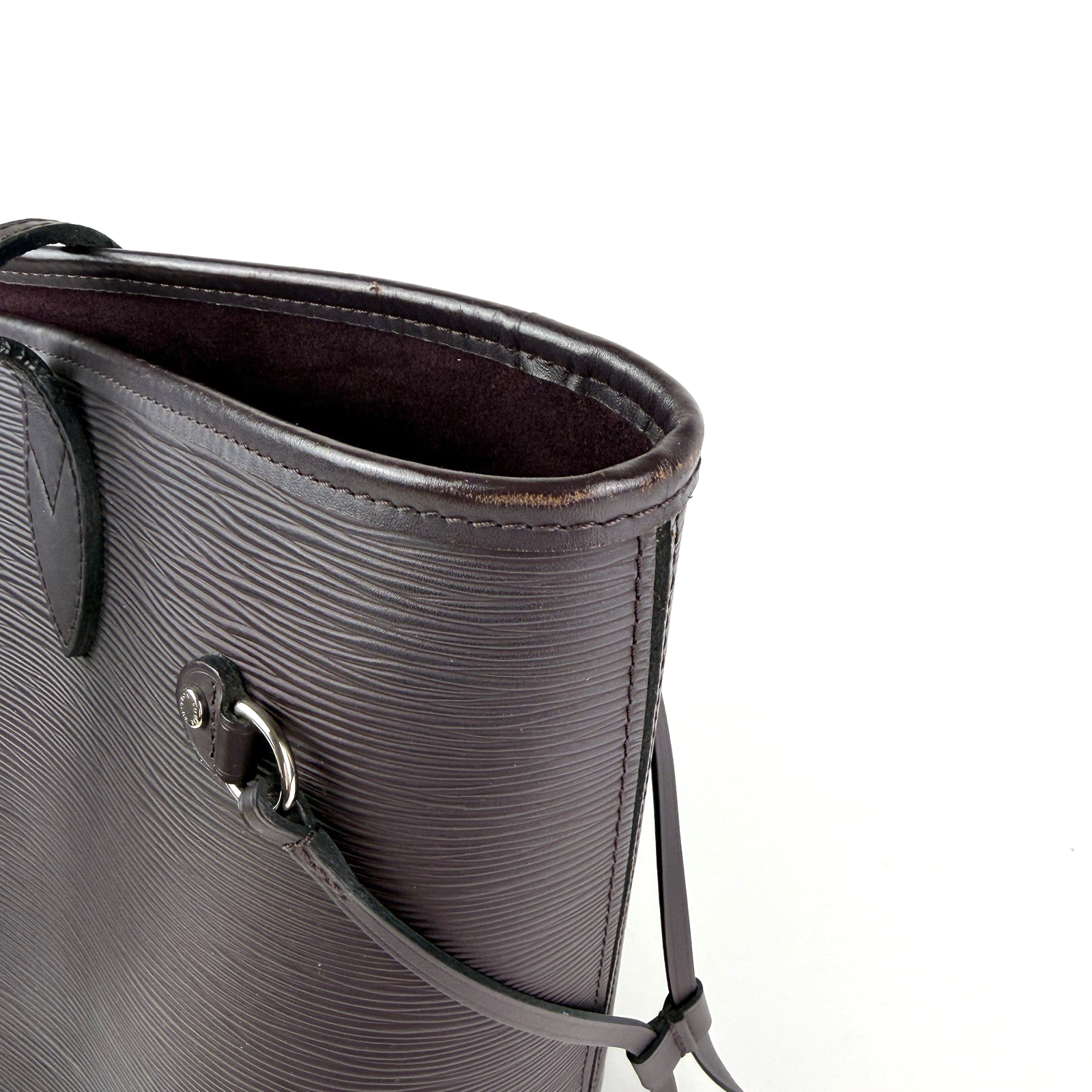 Louis Vuitton Neverfull MM w/ Pouch Purple Bordeaux Epi Leather 2631
