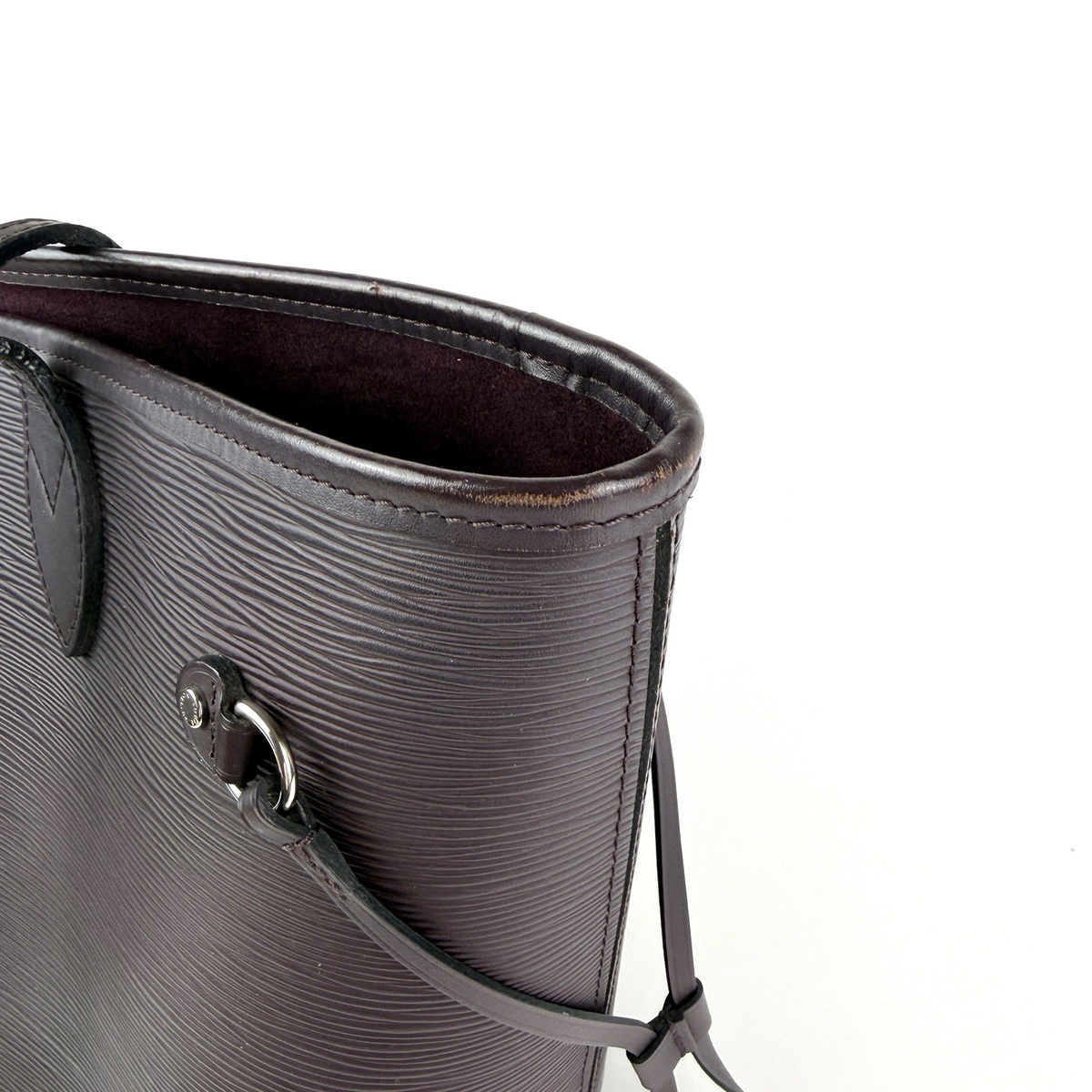 Louis Vuitton Neverfull MM w/ Pouch Purple Bordeaux Epi Leather 2631