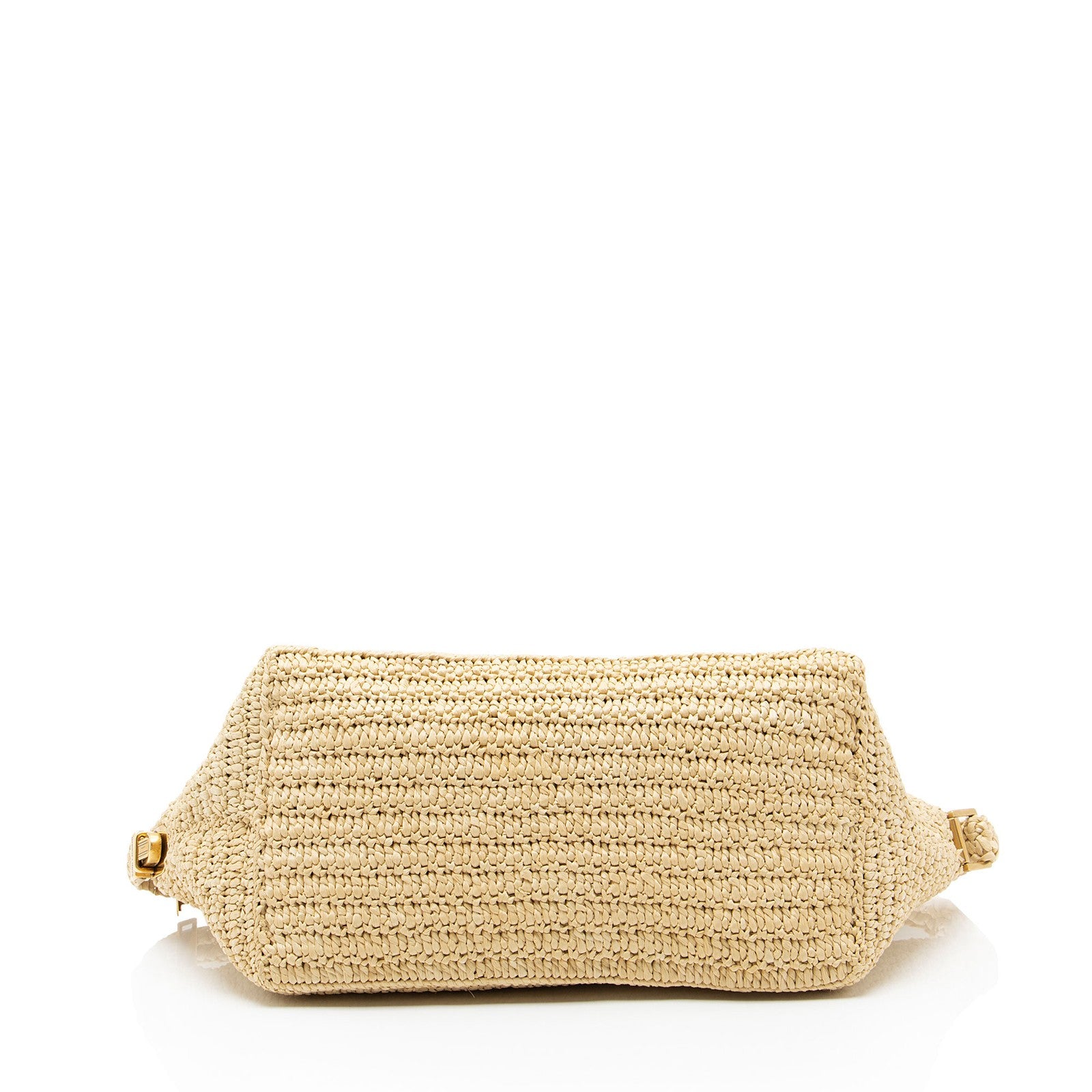 YSL Le Tuc Beige Raffia Shoulder Bag 3389