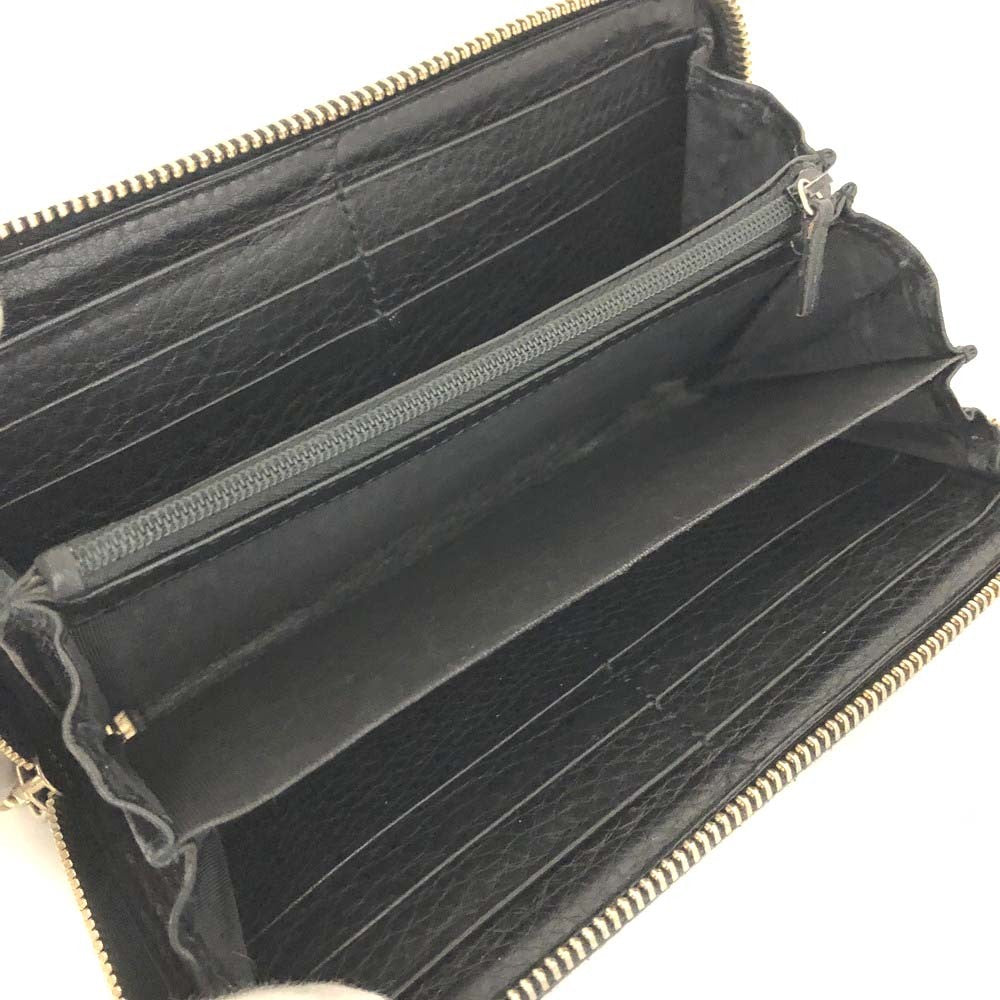 Gucci Soho Zippy Wallet Black Leather 3335